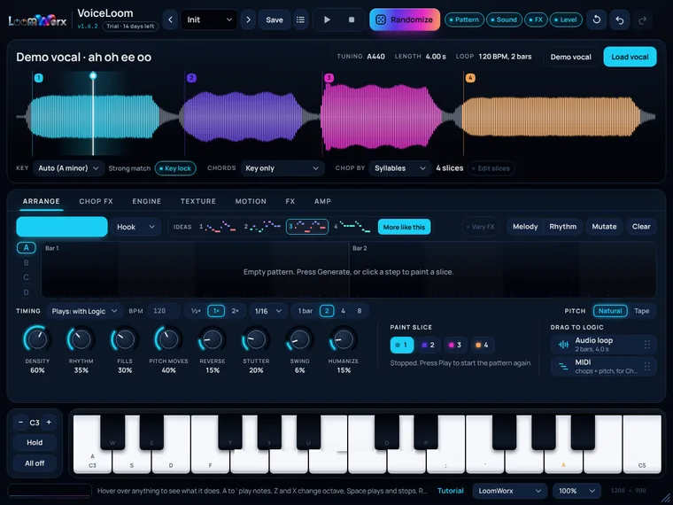 VoiceLoom interface